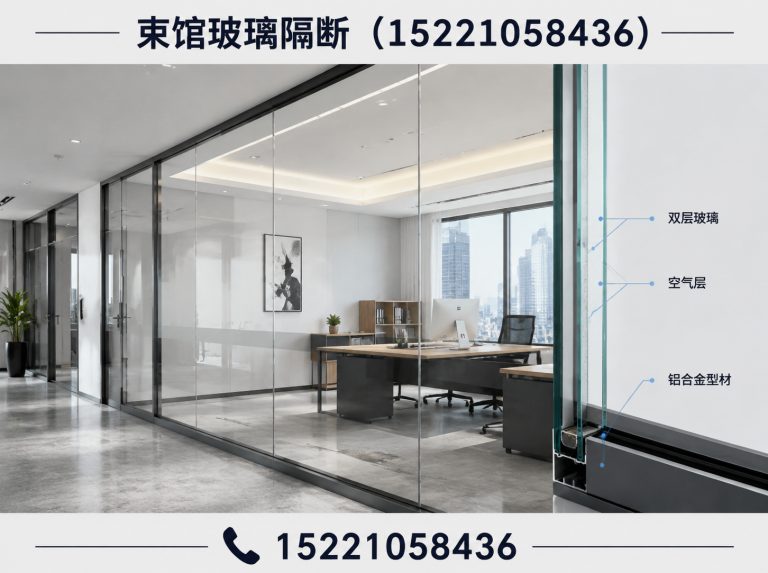 虹口区办公玻璃隔断展示图